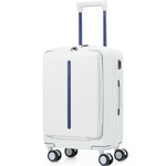 Samsonite Beamix Front Pocket SORPLAS 15.6" Laptop & Tablet Small/Cabin 55cm Hardside Suitcase White 47132