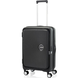 American Tourister Curio Book Opening Medium 68cm Hardside Suitcase Black 48233