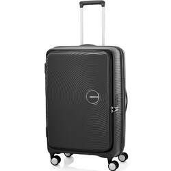 American Tourister Curio Book Opening Large 75cm Hardside Suitcase Black 48234