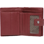 Cellini Ladies' Tuscany Medium Book Leather RFID Blocking Wallet Red W0110 - 5