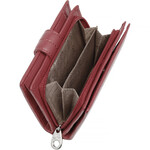 Cellini Ladies' Tuscany Medium Book Leather RFID Blocking Wallet Red W0110 - 8