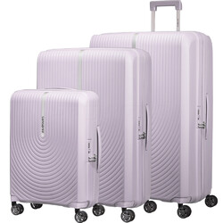 Samsonite Hi-Fi Hardside Suitcase Set of 3 Purple Cloud 32800, 32802, 32803 with FREE Digital Luggage Scale 12775