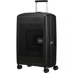 American Tourister Aerostep Medium 67cm Hardside Suitcase Black 46820