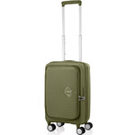 American Tourister Curio Book Opening Small/Cabin 55cm Hardside Suitcase Khaki 48232