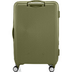 American Tourister Curio Book Opening Hardside Suitcase Set of 3 Khaki 48232, 48233, 48234 with FREE Memory Foam Pillow 21244 - 2