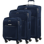 Samsonite B-Lite 5 Softside Suitcase Set of 3 Navy 47922, 47923, 47924 with FREE Digital Luggage Scale 12775