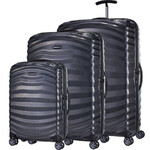 Samsonite Lite-Shock Sport Hardside Suitcase Set of 3 Black 49855, 49857, 49858 with FREE Digital Luggage Scale 12775