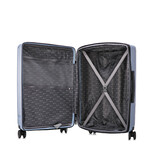 Qantas Rome Hardside Suitcase Set of 3 Blue QF25S, QF25M, QF25L with FREE Memory Foam Pillow 21244 - 5