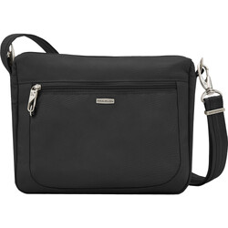 Travelon Classic Anti-Theft Small East/West Crossbody Bag Black 43115