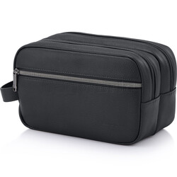 Samsonite Classic Leather Toiletry Kit Black 53091