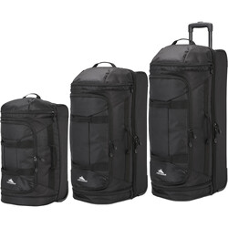 High Sierra Boxed Wheeled Duffel Set of 3 Black 52935, 52936, 52937 with FREE Digital Luggage Scale 12775