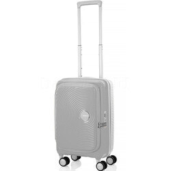 American Tourister Curio Book Opening Small/Cabin 55cm Hardside Suitcase Cool Grey 53568