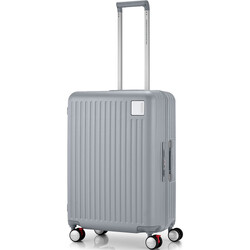 American Tourister Lockation Medium 65cm Hardside Suitcase Light Silver 51631