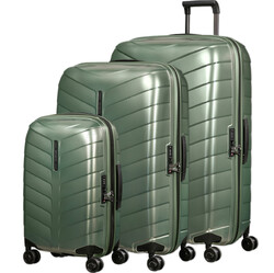 Samsonite Attrix Hardside Suitcase Set of 3 Basil Green 46116, 46119, 46120 with FREE Digital Luggage Scale 12775