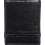 Cellini Men's Alpha RFID Blocking Trifold Leather Wallet Black MH232 - 1