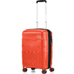 American Tourister Light Max Small/Cabin 55cm Hardside Suitcase Flame Orange 48198