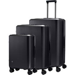 Samsonite Evoa Z Hardside Suitcase Set of 3 Black 51102, 51101, 51100 with FREE Digital Luggage Scale 12775