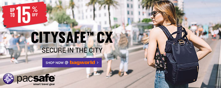 Pacsafe Citysafe CX Anti-Theft Bags @ Bagworld