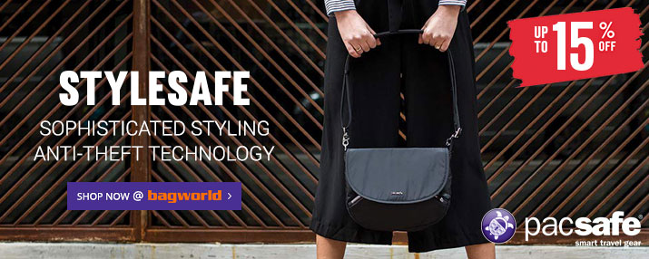 Pacsafe Stylesafe Anti-Theft Bags @ Bagworld