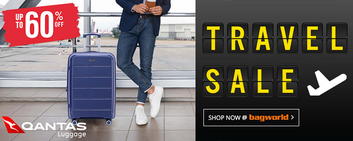 TRAVEL SALE @ Bagworld - Bags & Luggage Up To 60% Off!